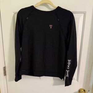 Victoria's Secret VSX Essential Cut-Out Back Top XS Black NWOT